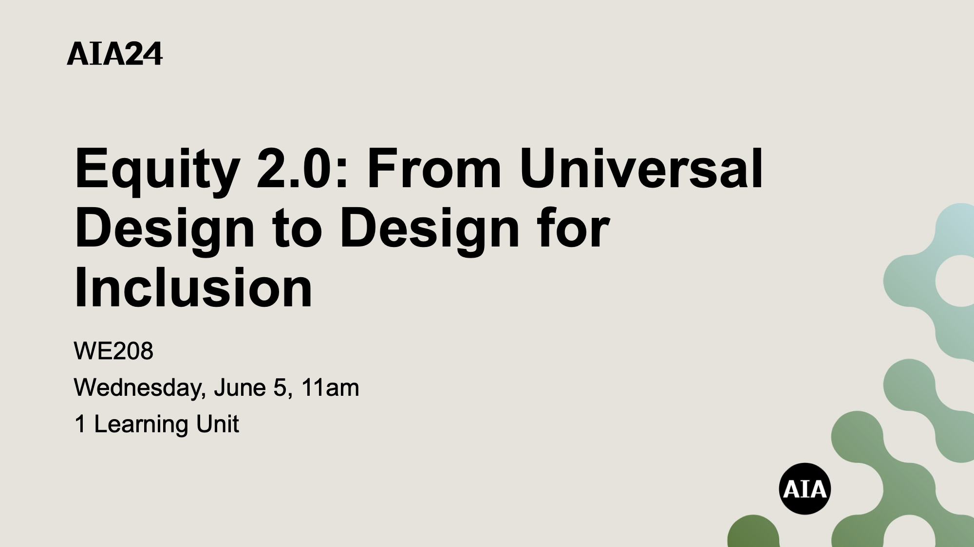 Equity 2.0: From Universal Design to Design for Inclusion